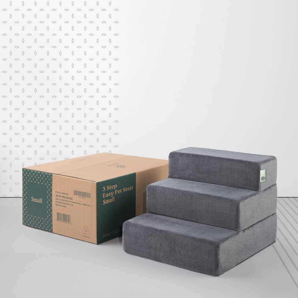3 Step Easy Pet Stair Large Charcoal - Image 3