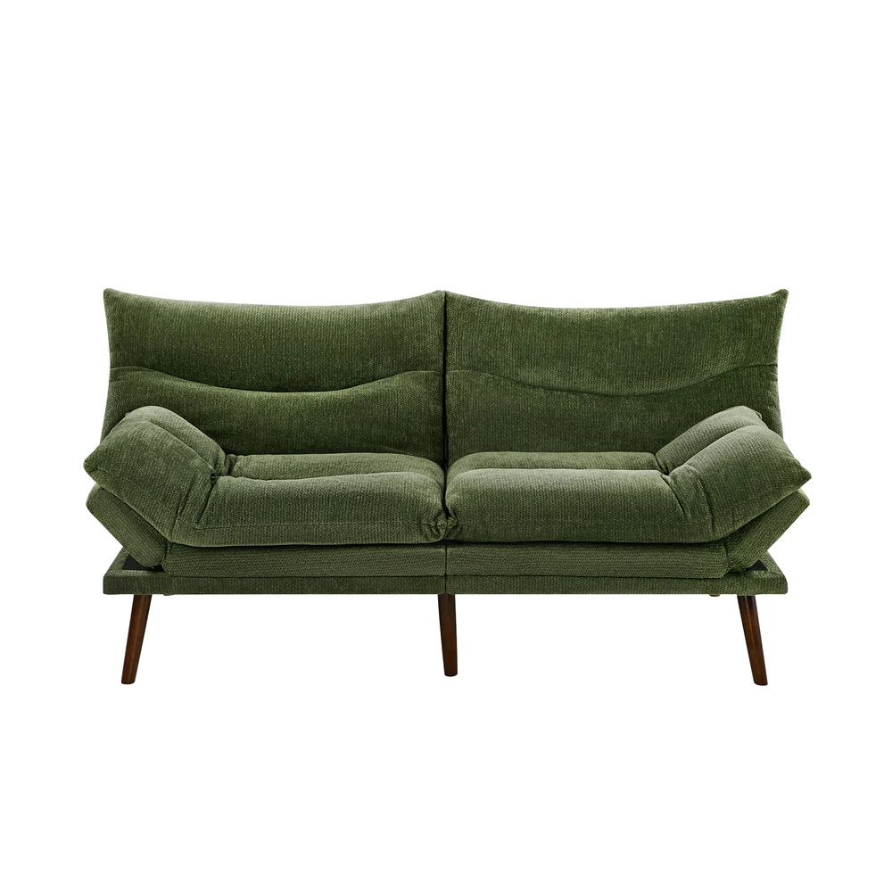 Allora 3 Seater Sofa Bed Green - Image 4
