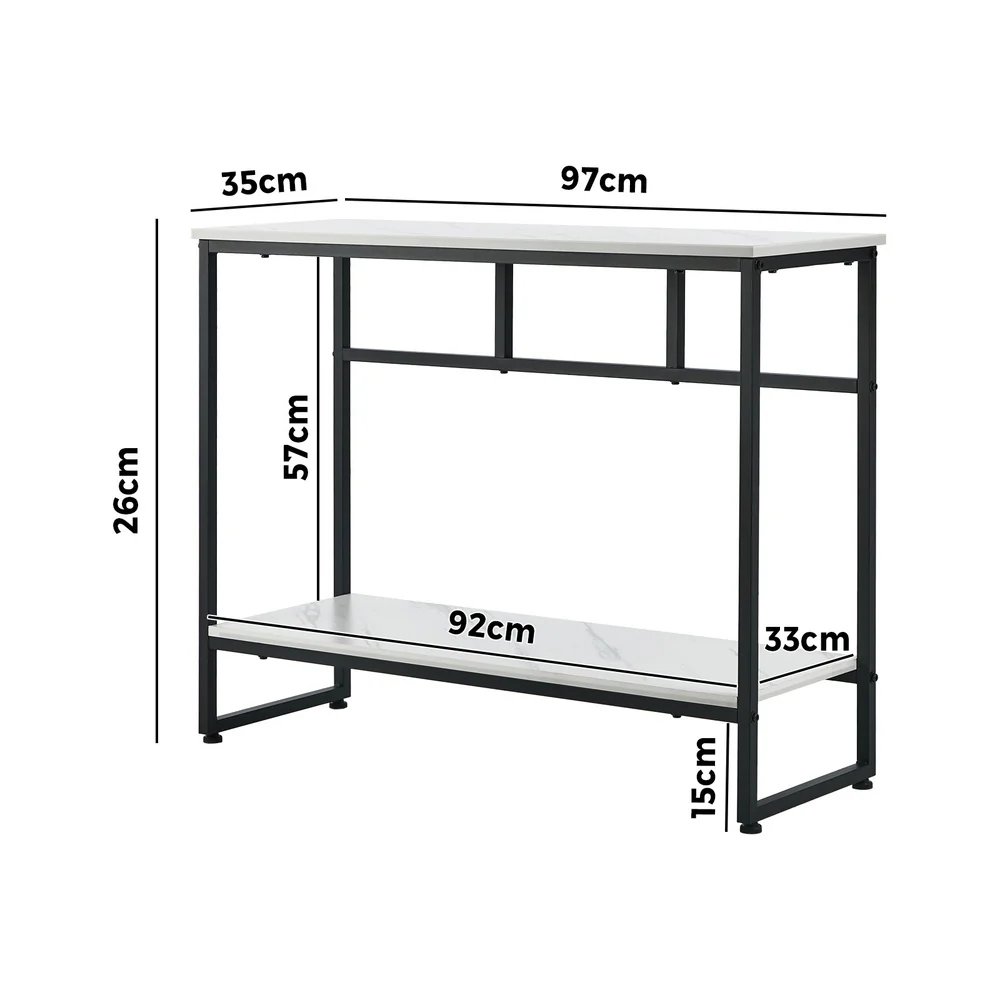 Aria Marble Console Table Black - Image 5