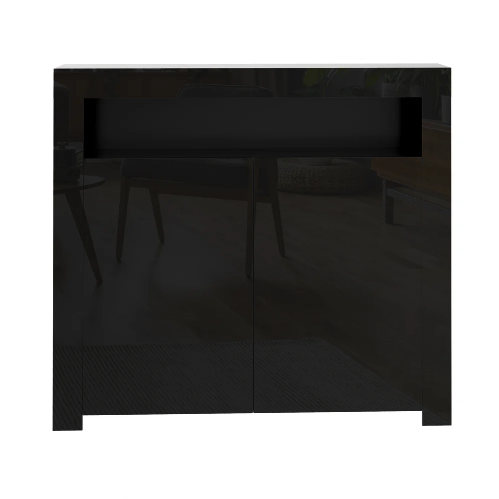 Arslan LED Sideboard Buffet Black - Image 3
