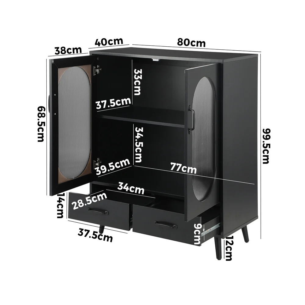 Atticus Sideboard Black - Image 4