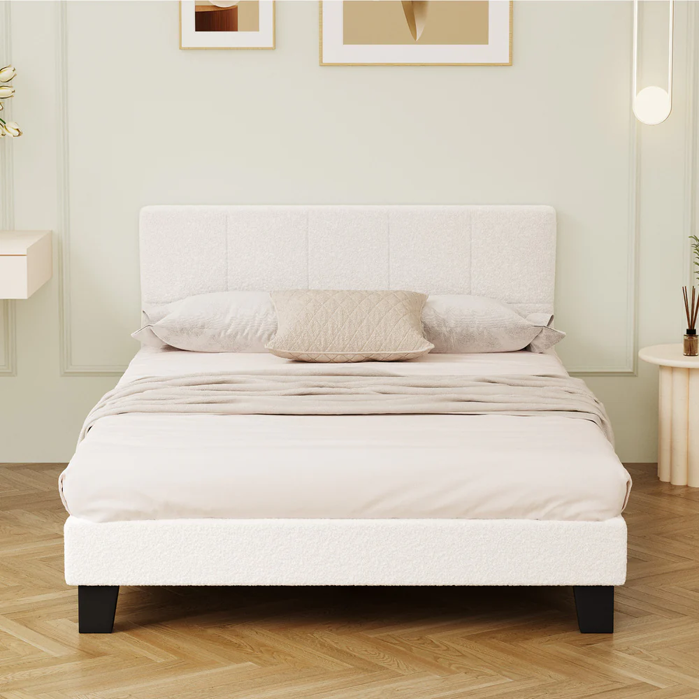 Aurelia Boucle Bed Frame - Double - Image 7