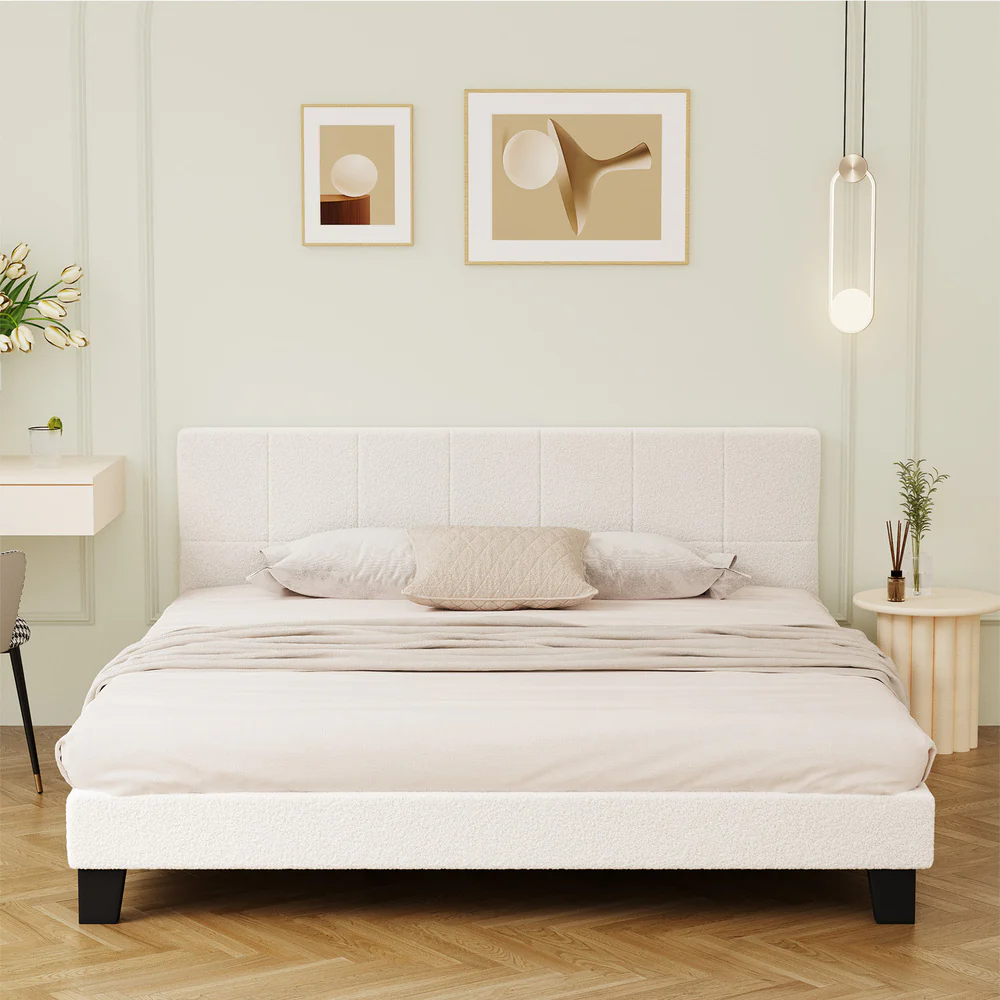 Aurelia Boucle Bed Frame - King - Image 7