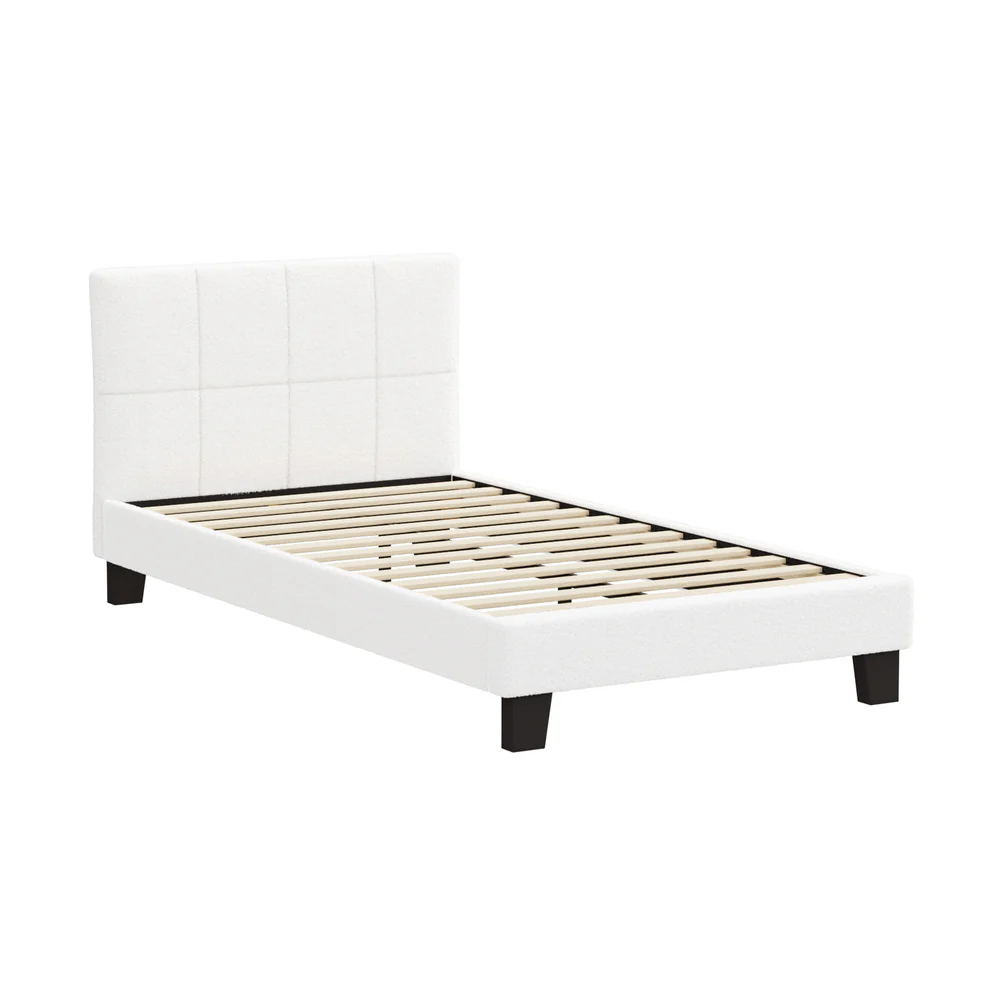 Aurelia Boucle Bed Frame - King Single - Image 2