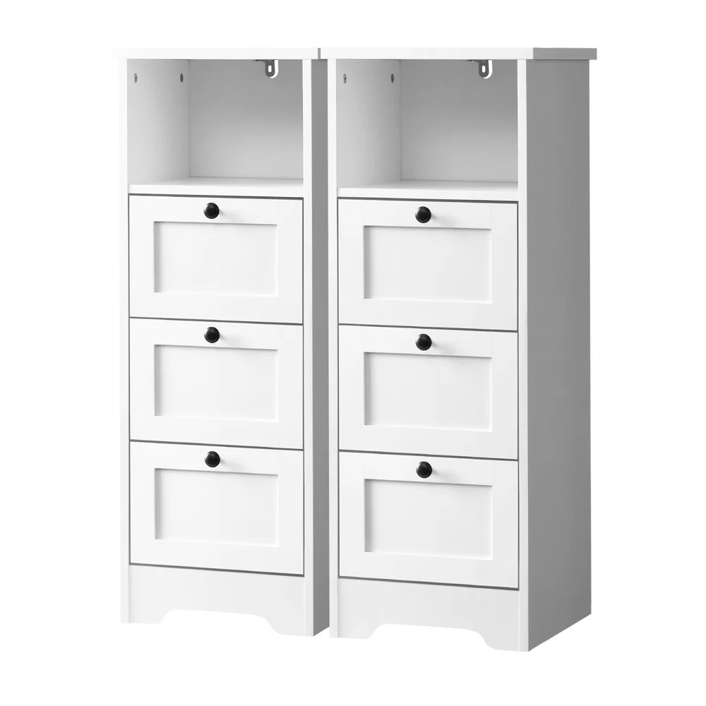 Aurora Tallboy Double Sideboard White - Image 2