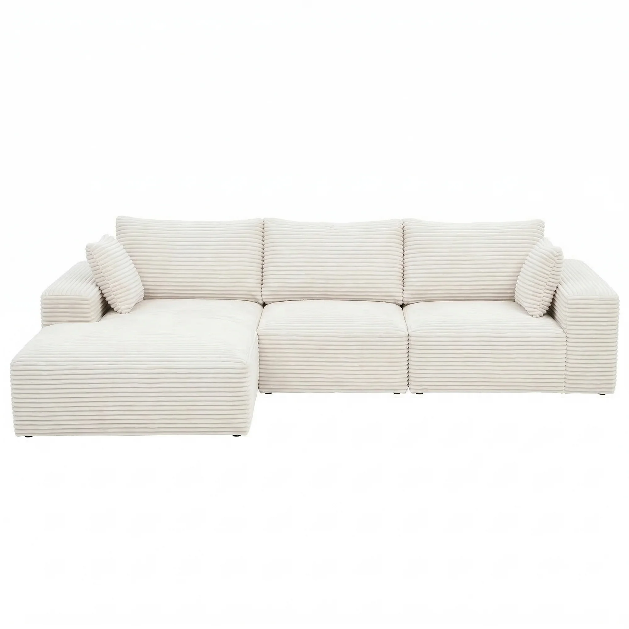Bellario 3-seater Sofa Bed White - Image 3
