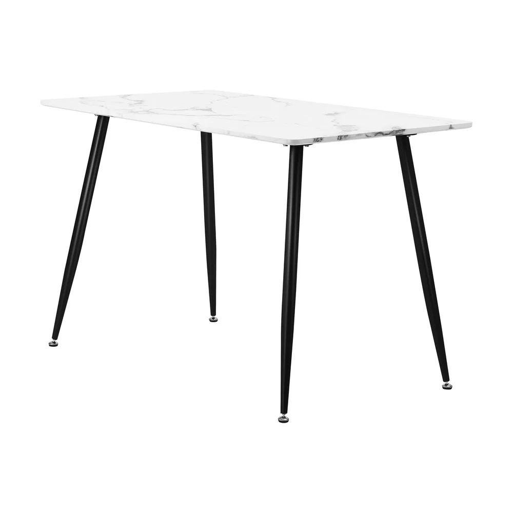 Blake Faux Marble Dining Table White - Image 5