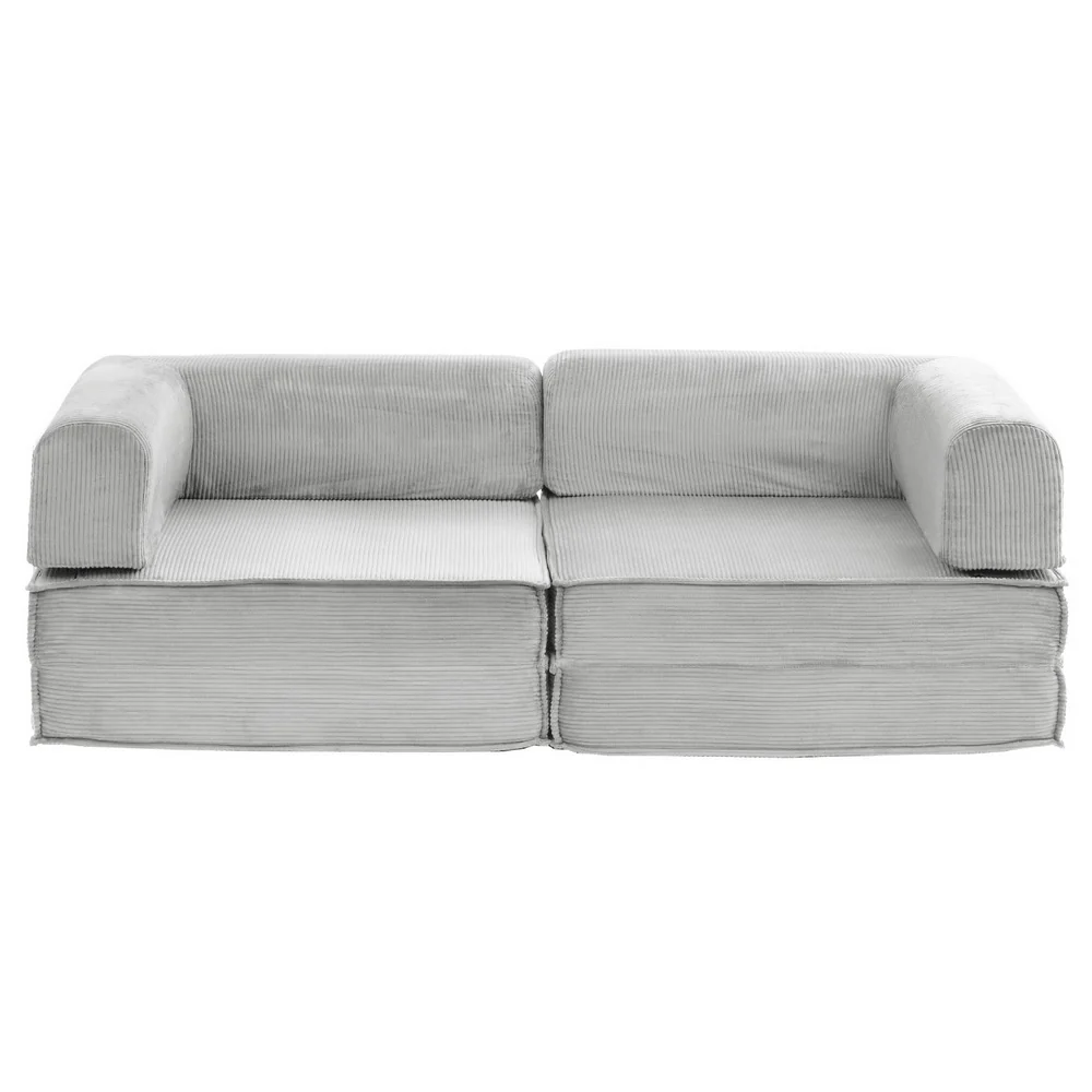 Calder 2-Seater Sofa Bed Grey - Image 5