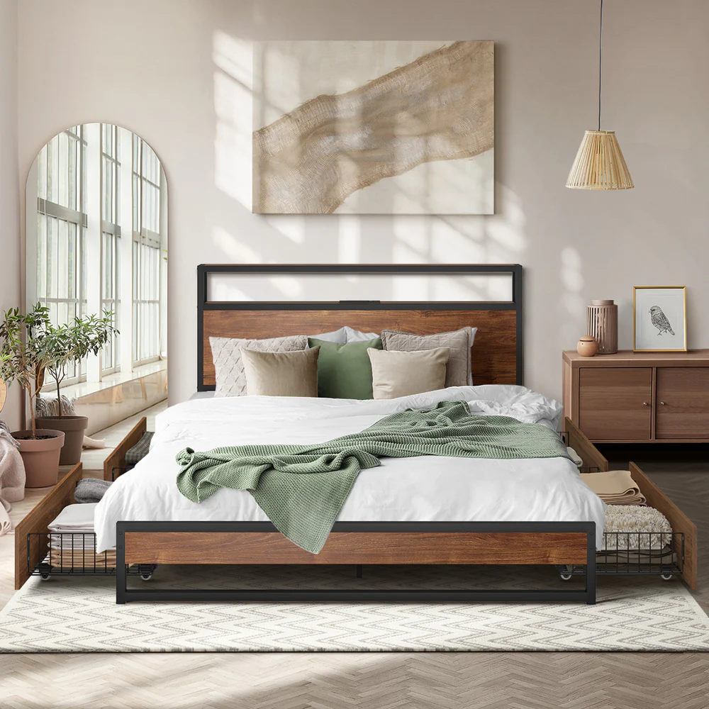 Caspian LED Storage Bed