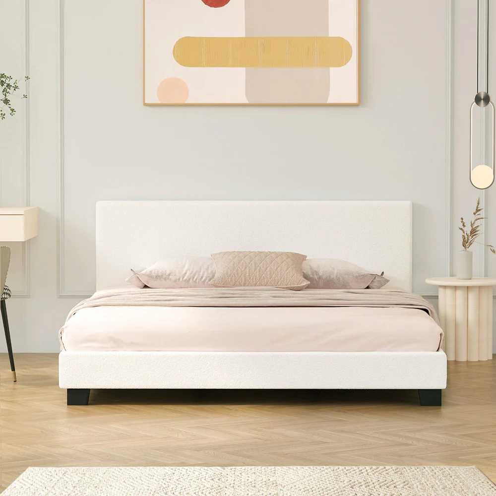 Demetrius Boucle Bed Frame - King - Image 2