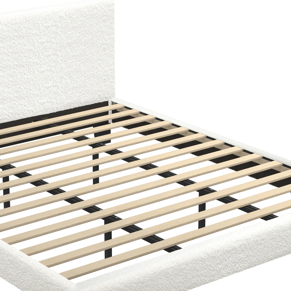Demetrius Boucle Bed Frame - King - Image 6