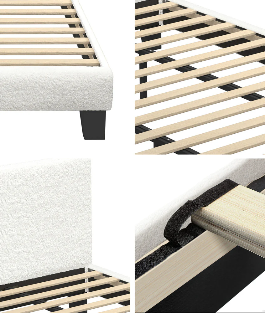 Demetrius Boucle Bed Frame - King - Image 9