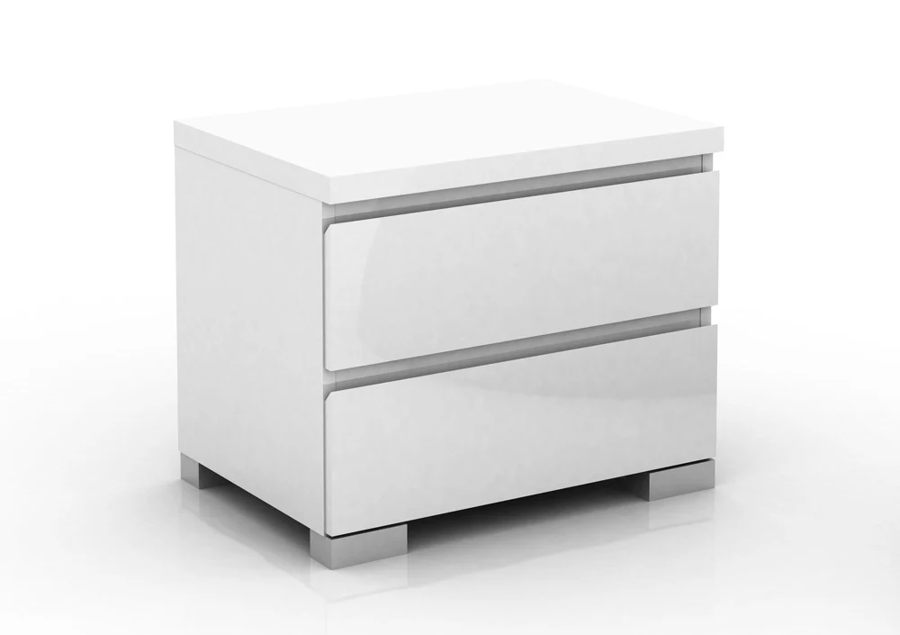 Elara Bedside Table - High Gloss - Image 4