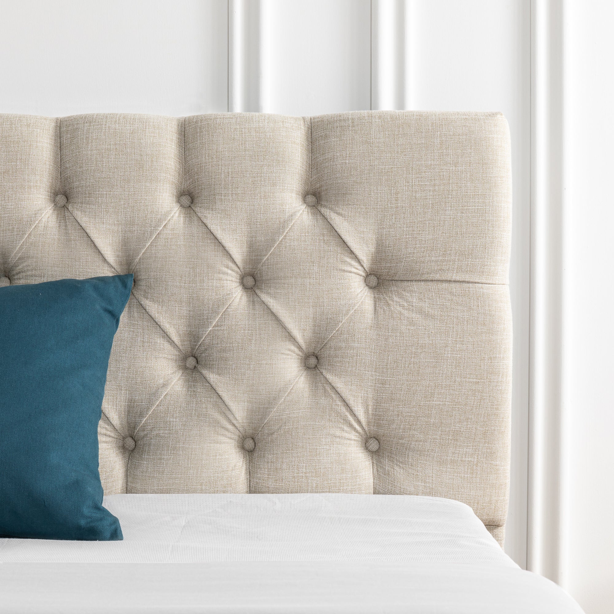 Essentials Tufted Queen Bed Frame with USB - Image 5