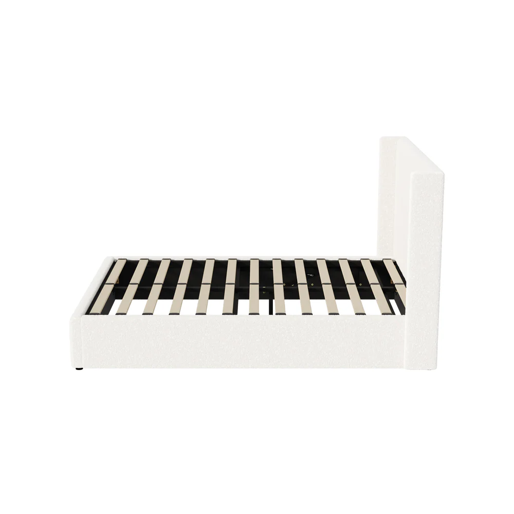 Gabrielle Boucle Gas Lift Storage Bed - Queen - Image 7