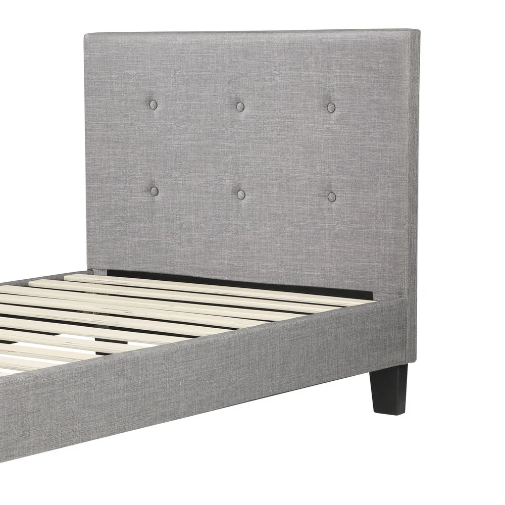 Grey Quiton Upholstered Bed Frame - Single - Image 5