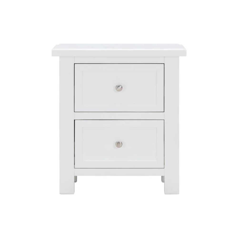 Hamptons 2 Drawer Bedside Table - Image 3