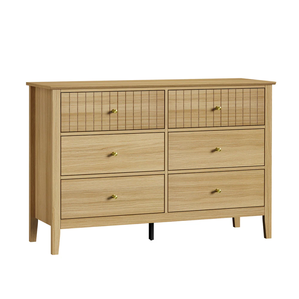 Hilda 6 Drawer Chest Natural - Image 2