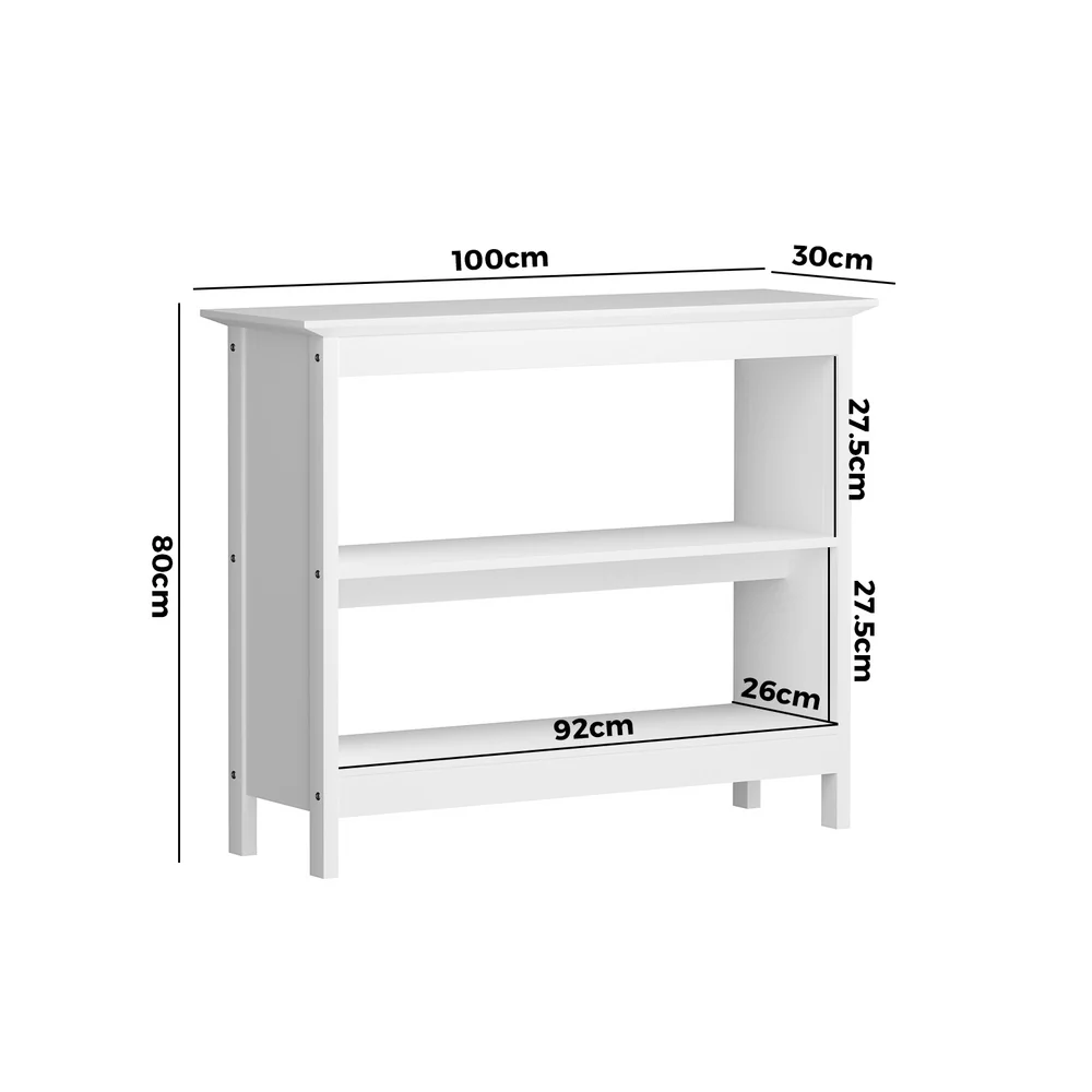 Holland 3-Tier Console Table White - Image 4