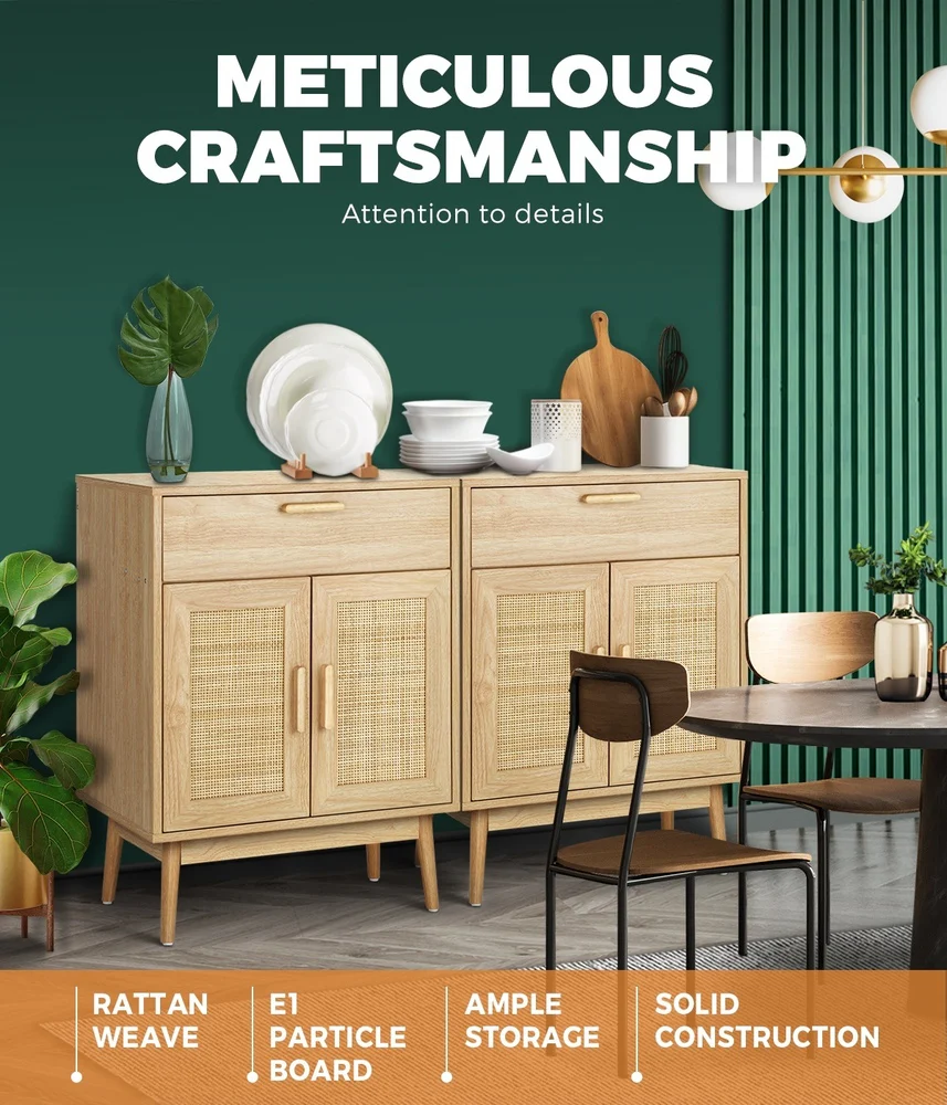 Holly Double Sideboard Beige - Image 9