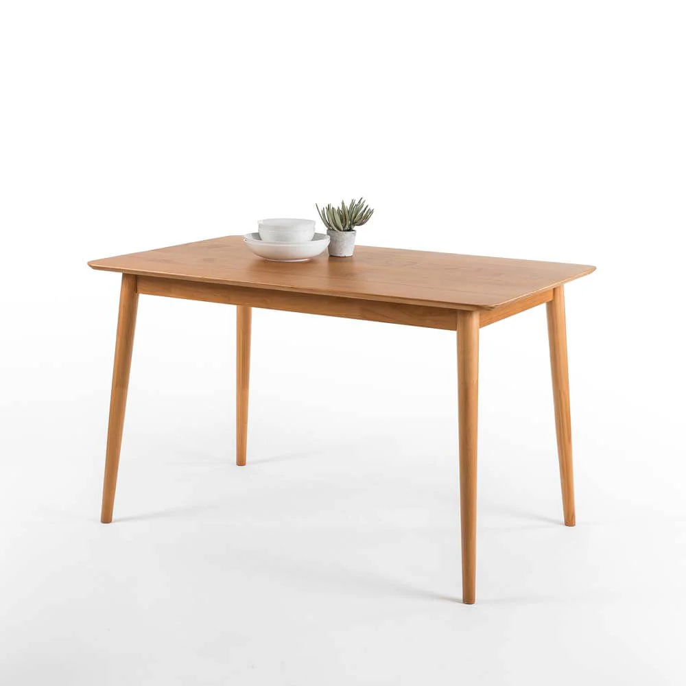 Jen Solid Wood Dining Table Natural - Image 3