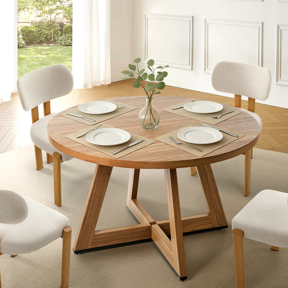 Kahie Wooden Dining Table Oak - Image 2