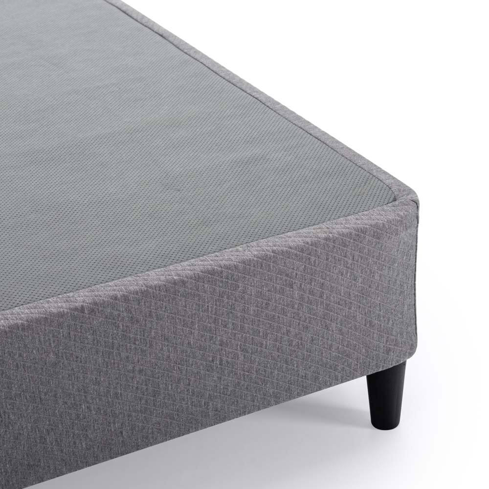 Keenan Fabric Bed Base Dark Grey Double - Image 9
