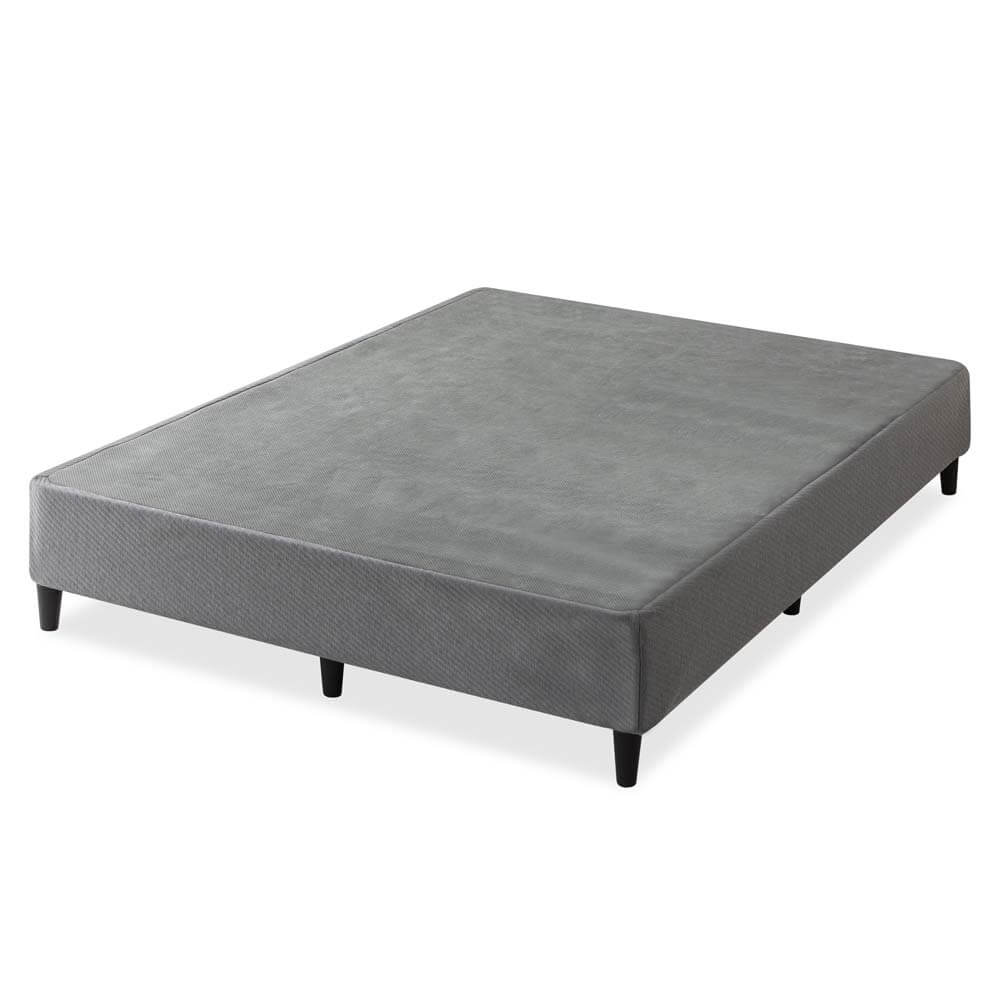 Keenan Fabric Bed Base Dark Grey Queen - Image 6