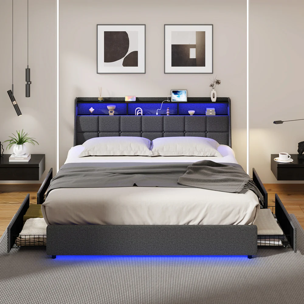 Lennox LED Storage Bed - Image 2
