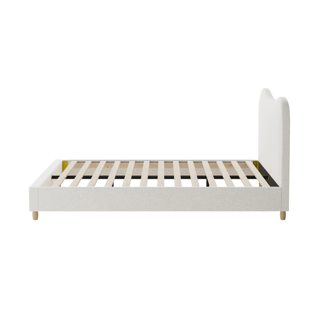 Lila Boucle Cloud Headboard Bed - Queen - Image 5