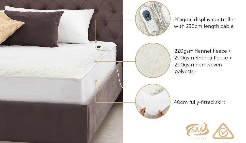 Lucerne Electric Blanket White - Image 8