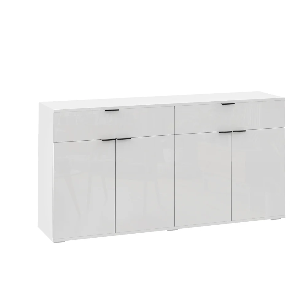 Lumin High Gloss Sideboard White - Image 3