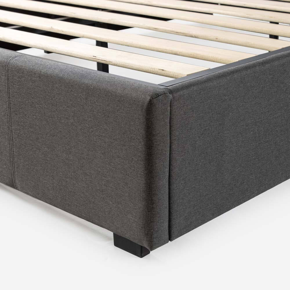 Maddon Gas Lift Bed Frame - Queen | Dark Grey - Image 6