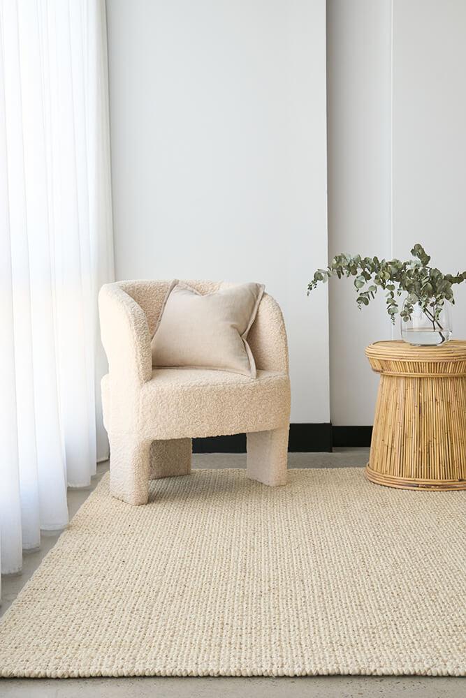 Madras Parker Rug - Cream
