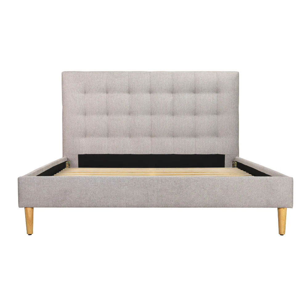 Mason Upholstered Queen Bed Frame With USB - Image 3