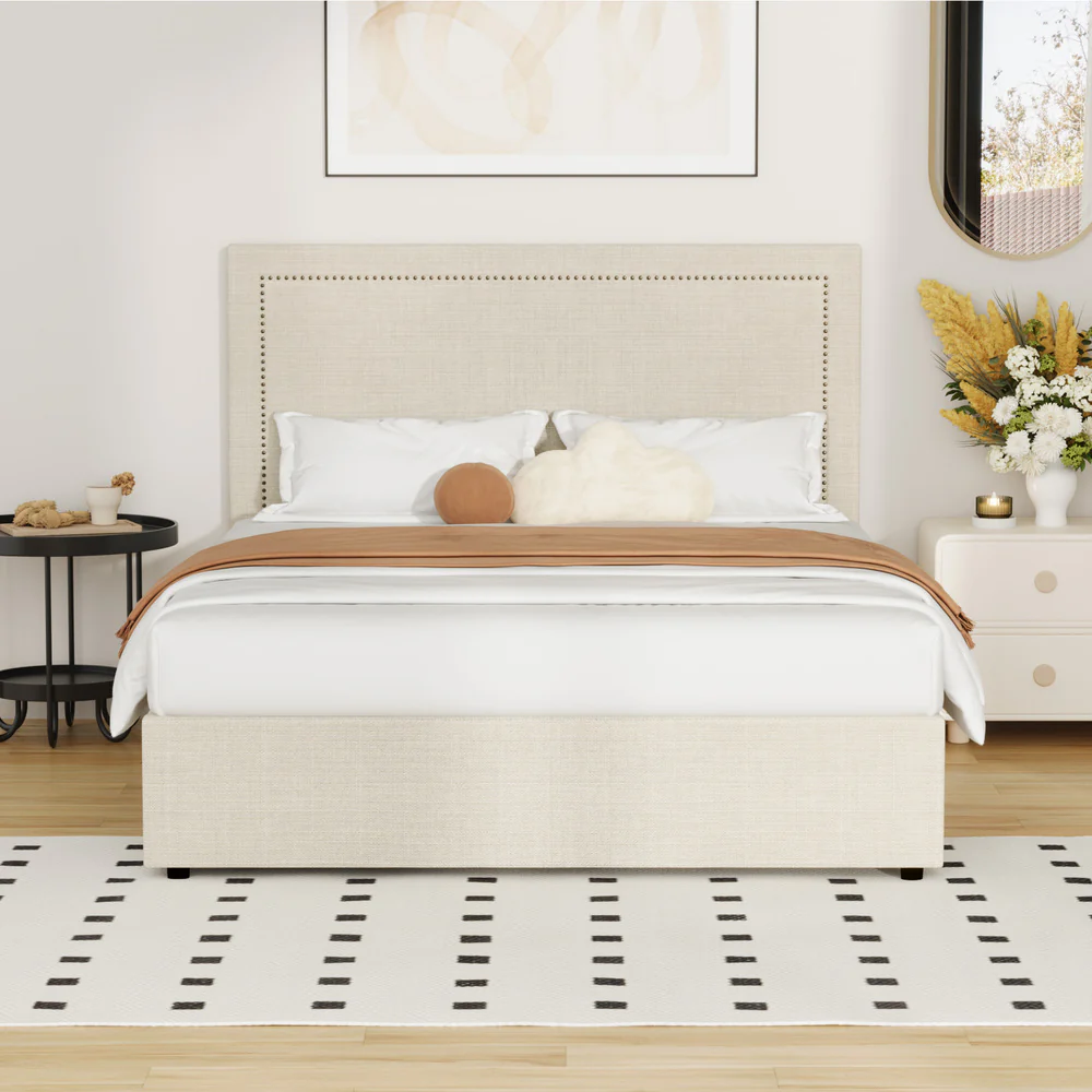 Mireille Gas Lift Storage Bed Frame - Queen - Image 7