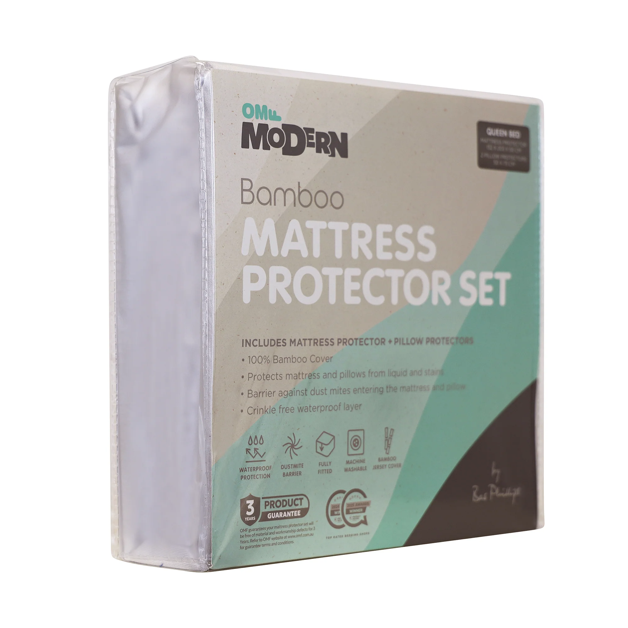 Modern Bamboo Mattress Protector Set - Image 4