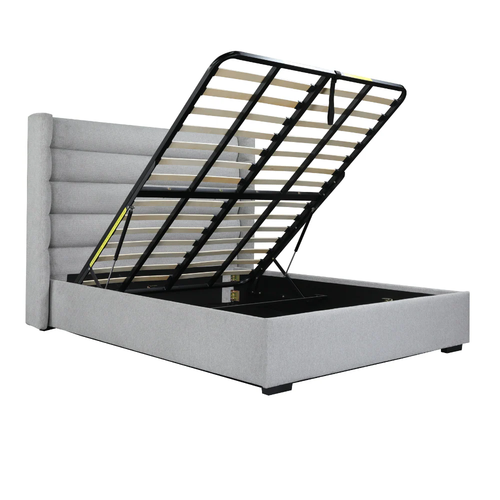Mosman Gas Lift Upholstered King Bed Frame - Image 5