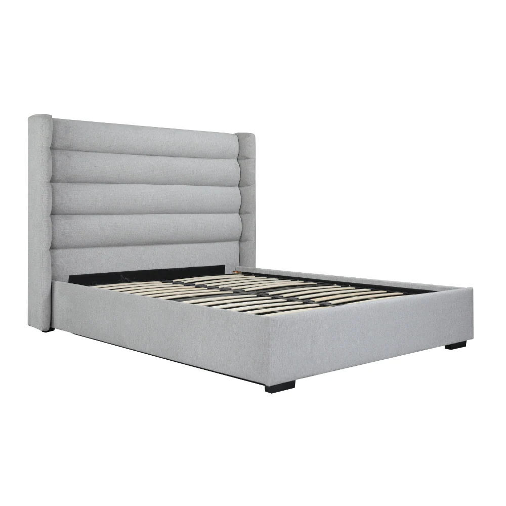 Mosman Gas Lift Upholstered King Bed Frame - Image 6