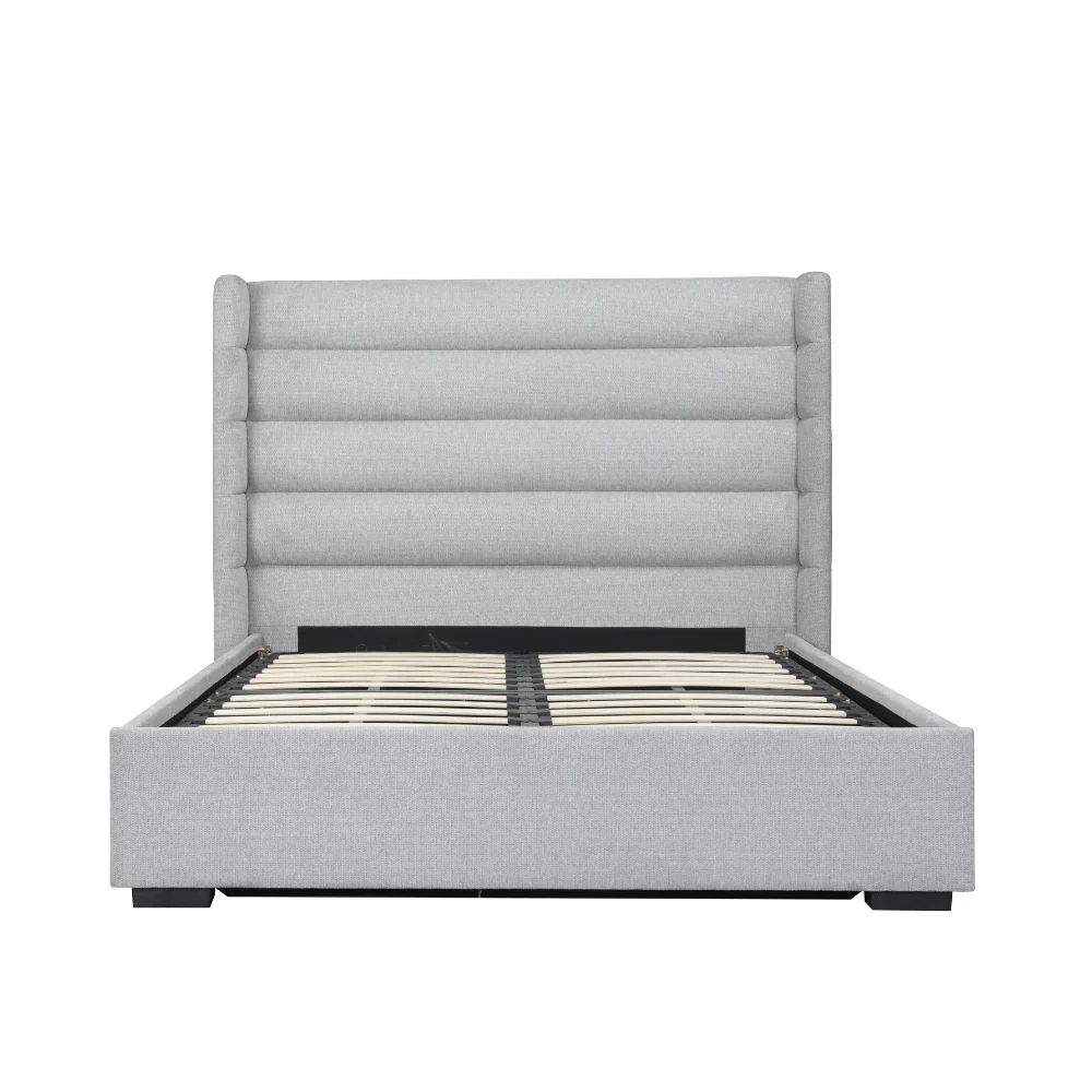 Mosman Gas Lift Upholstered King Bed Frame - Image 7