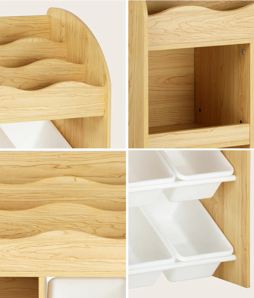 Kids' Amari Bookcase with Storage - Image 9