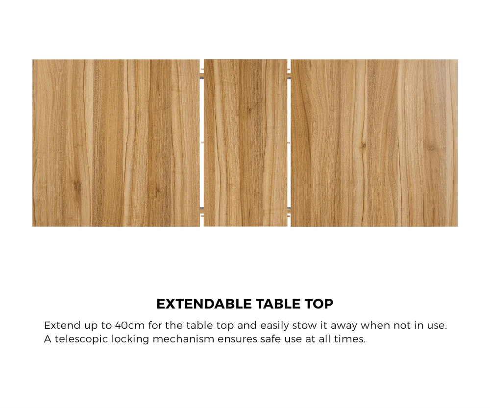 Raijin 6 Seater Dining Table Oak - Image 9