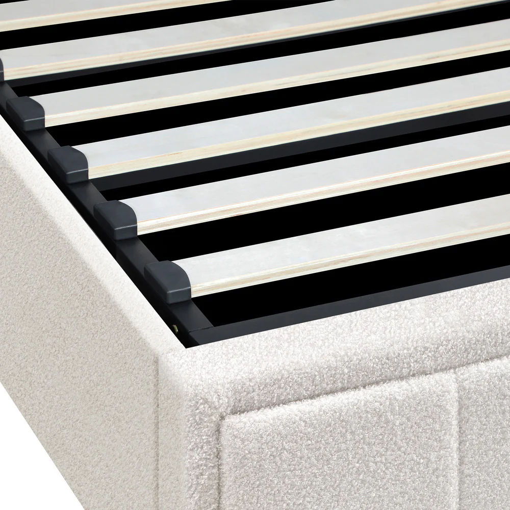 Reese Boucle Gas Lift Storage Bed - King Single - Image 7
