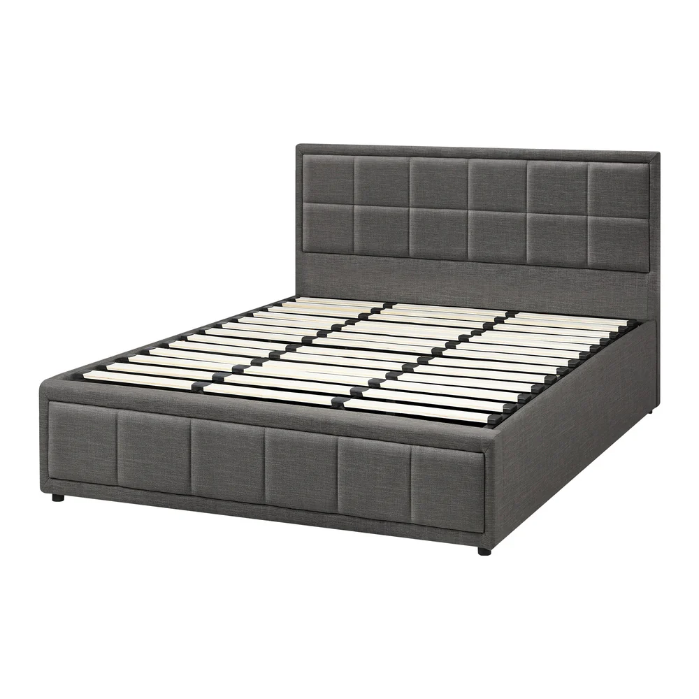 Reese Upholstered Gas Lift Bed - King - Image 4
