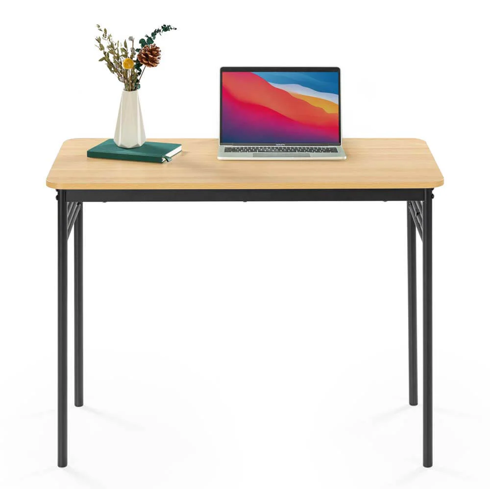Retro Home Office Study Desk Natural - Image 5