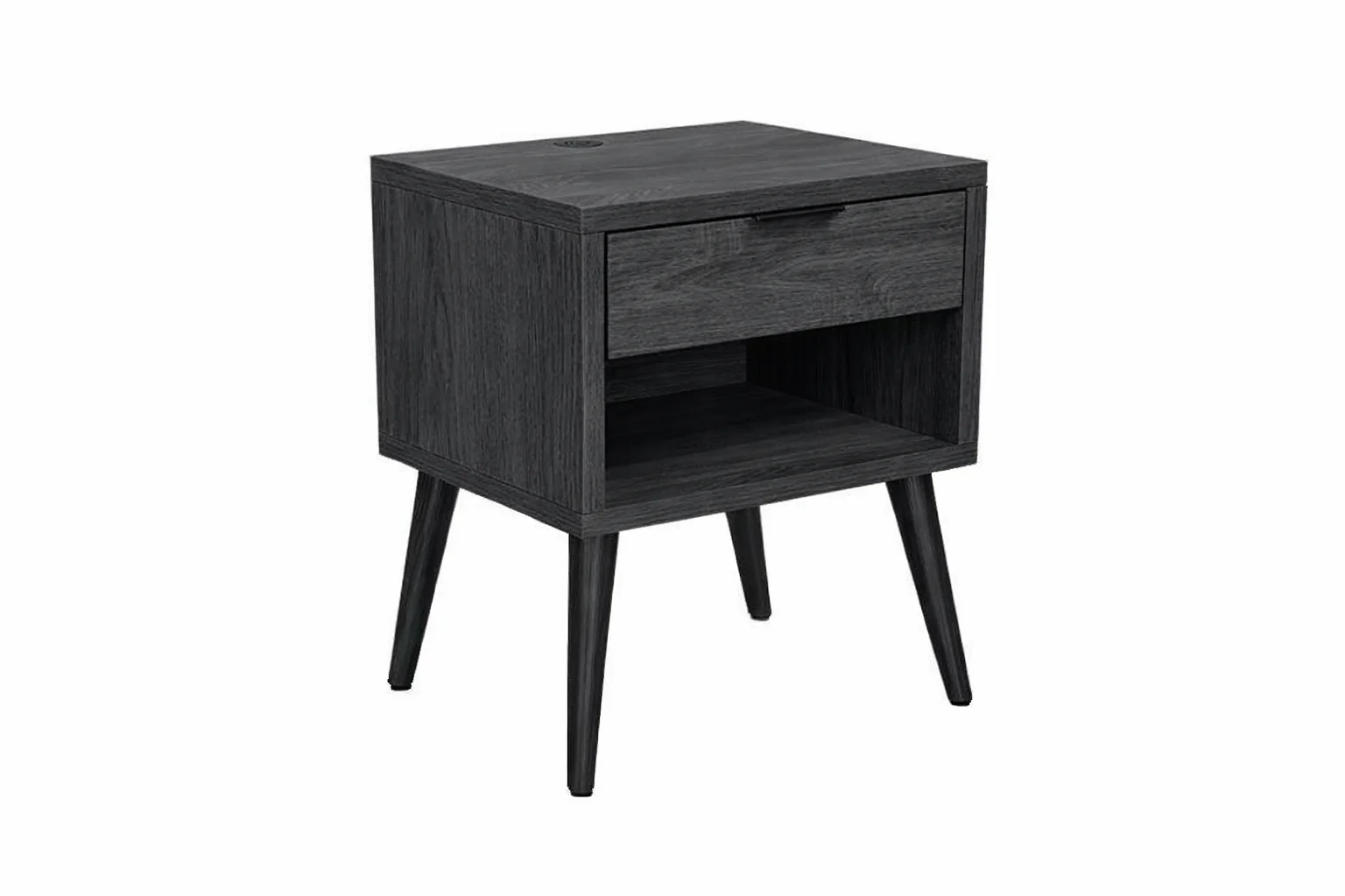Rio Bedside Table Charcoal - Image 3