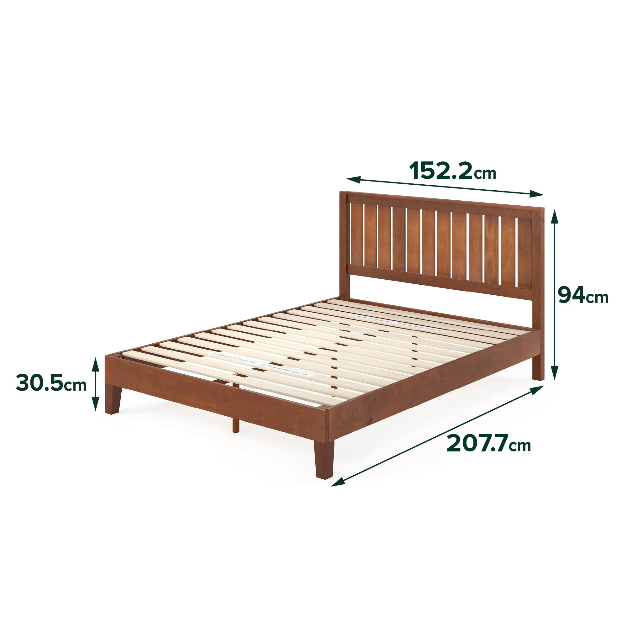 Ritzy Solid Wood Queen Bed Frame - Image 4