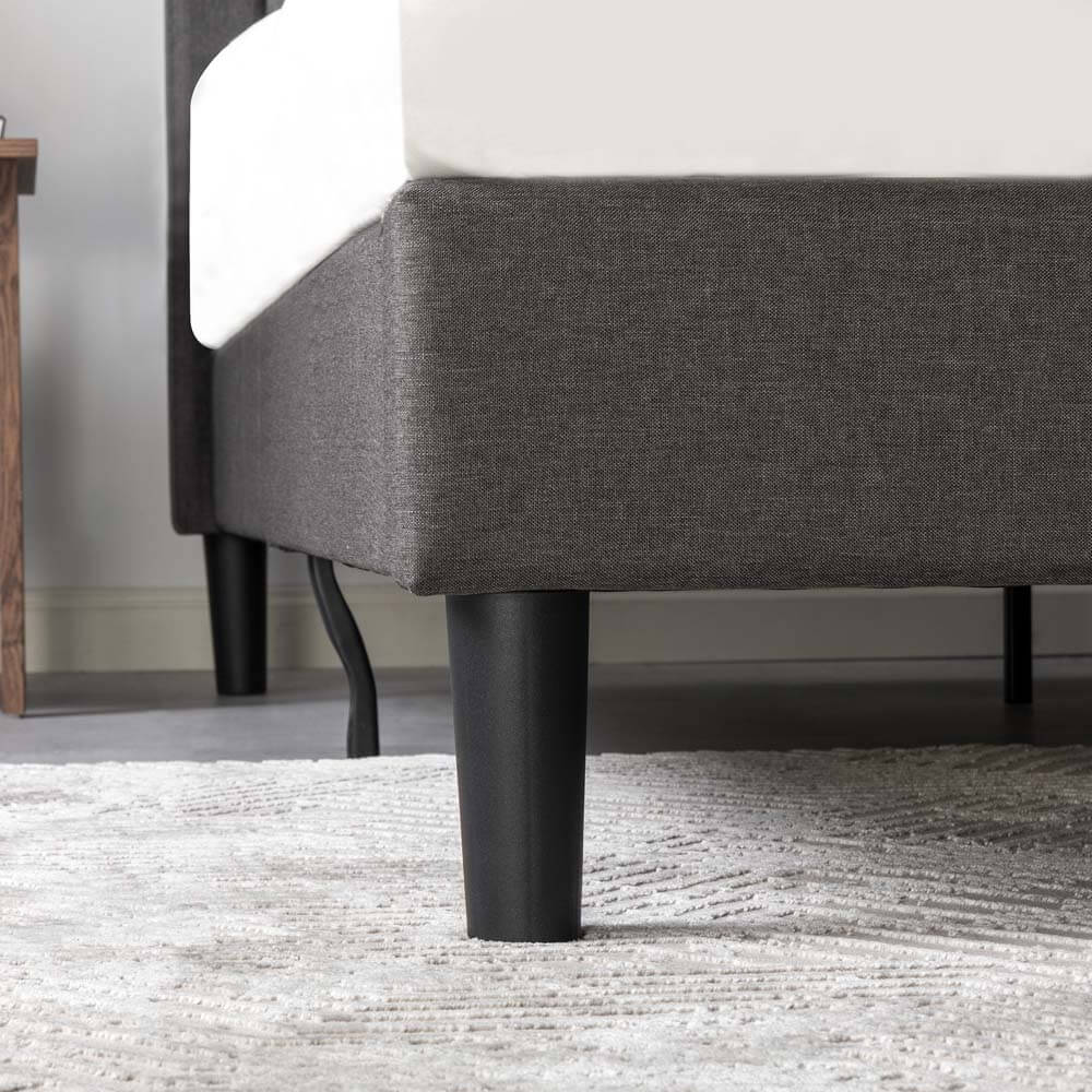 Rochelle Queen Bed Frame Dark Grey - Image 4