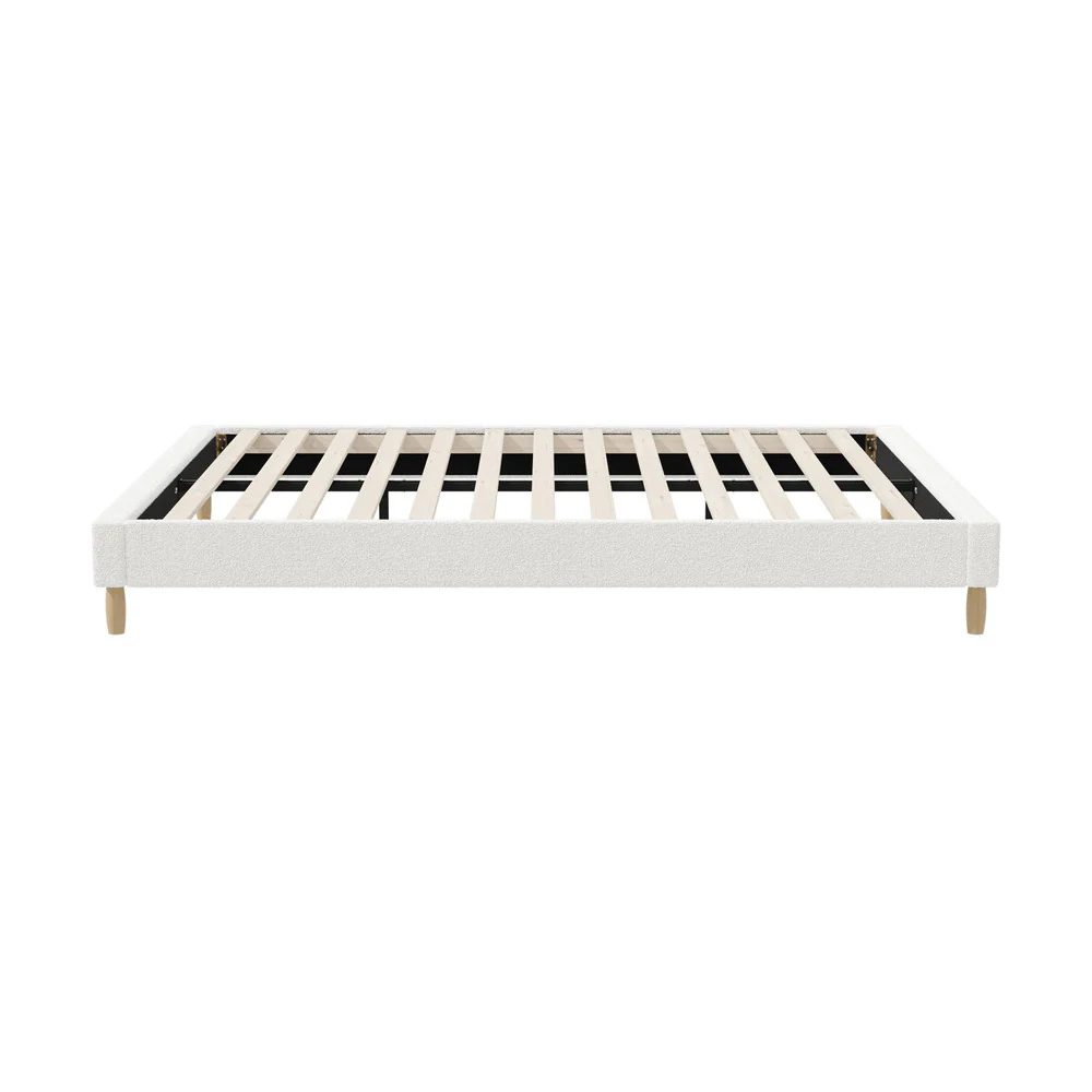 Siena Boucle Bed Base - Queen - Image 4