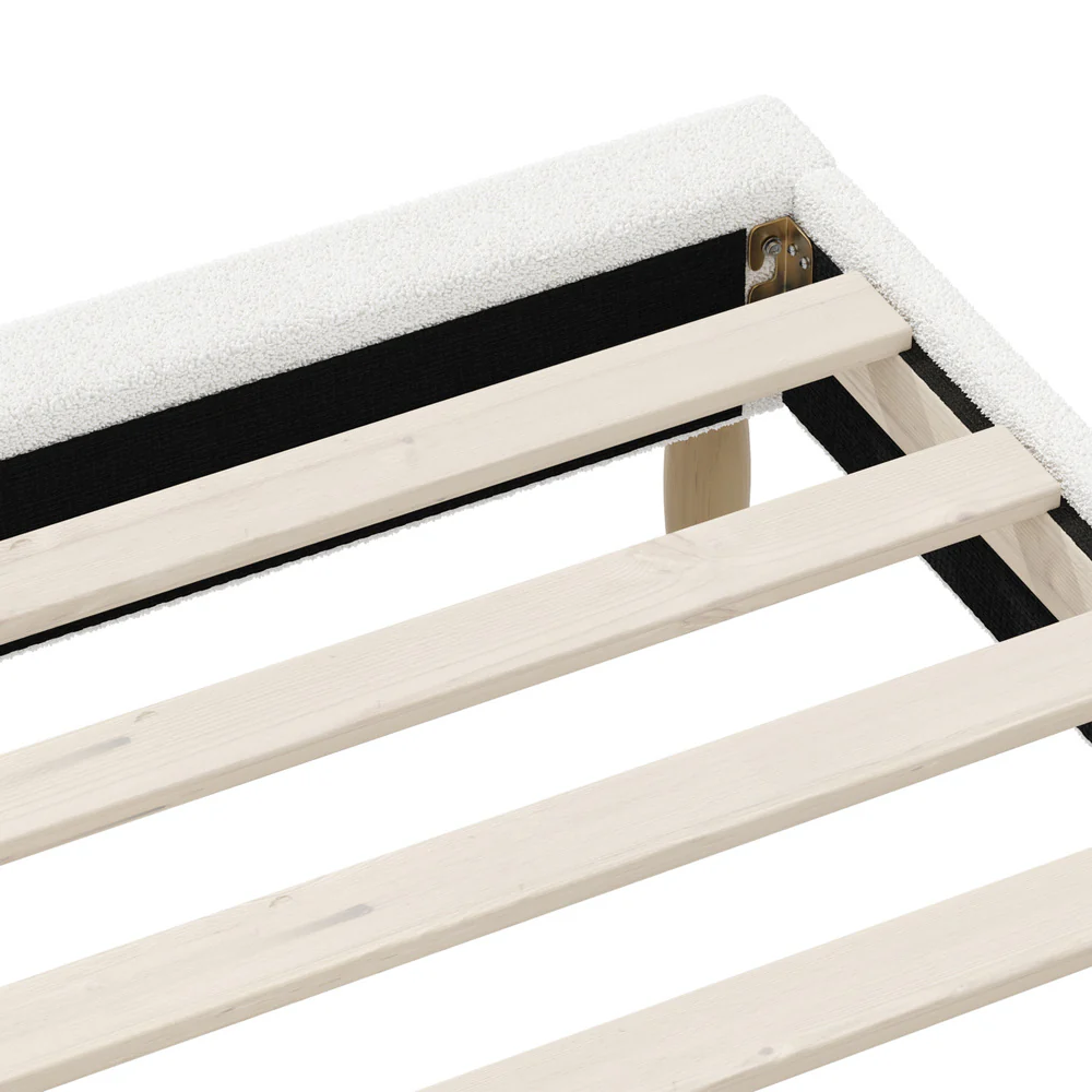 Siena Boucle Bed Base - Queen - Image 6